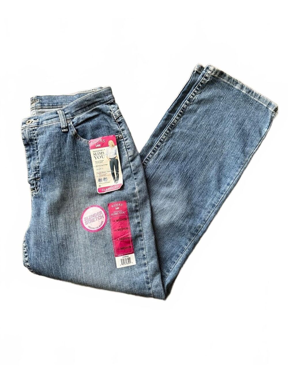 Riders by Lee NEW Women's Denim Jeans Size 14 Classic Fit Streetwear Straight
